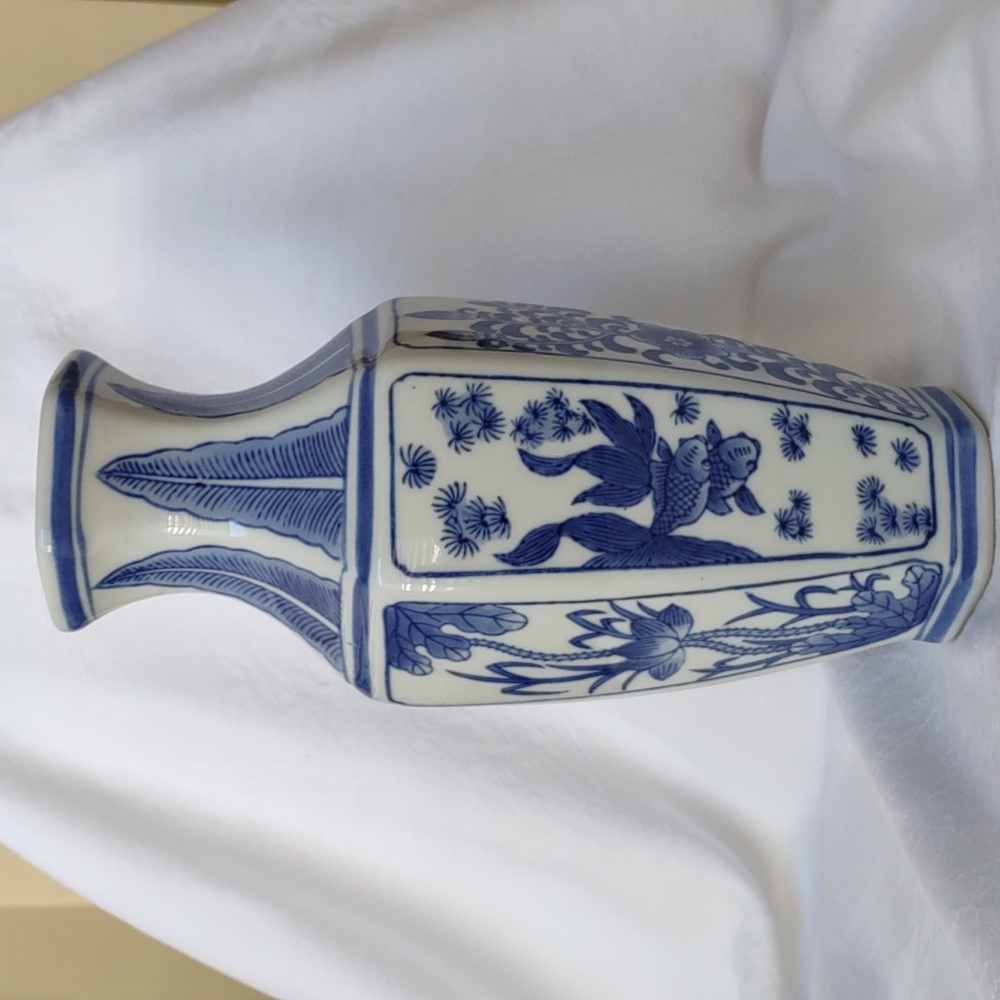 Blue & White Ceramic Vase